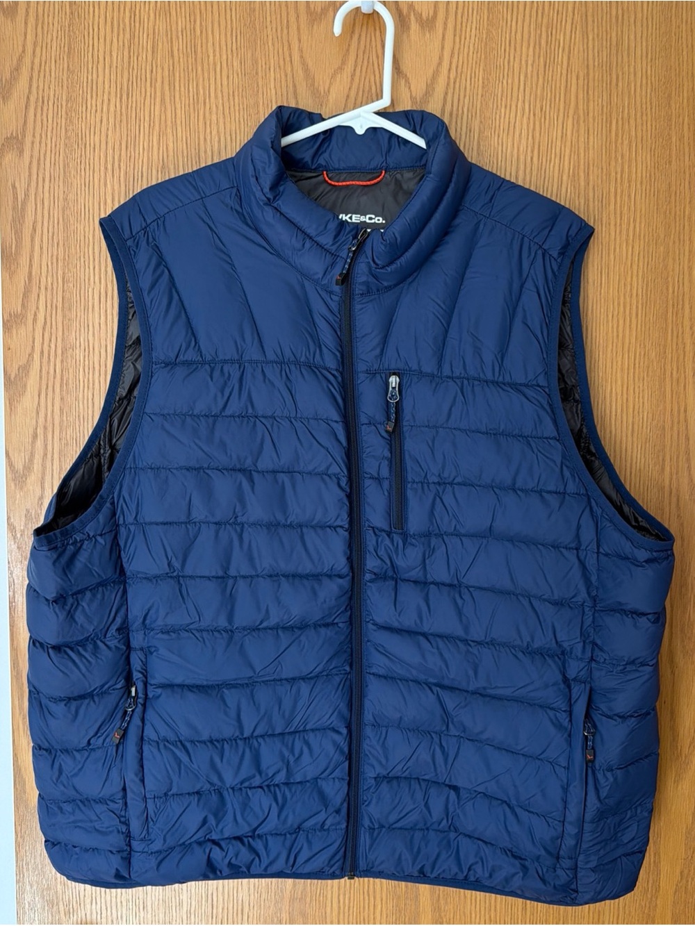 Hawke & Co Men’s Size XXL Performance Down Fill Puffer Vest Blue Navy Insulated
